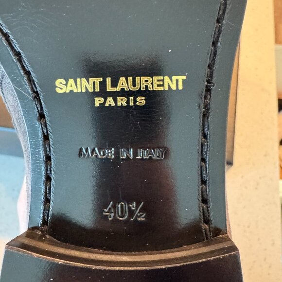 Gray Saint Laurent Jodhpur boots - Picture 3 of 7